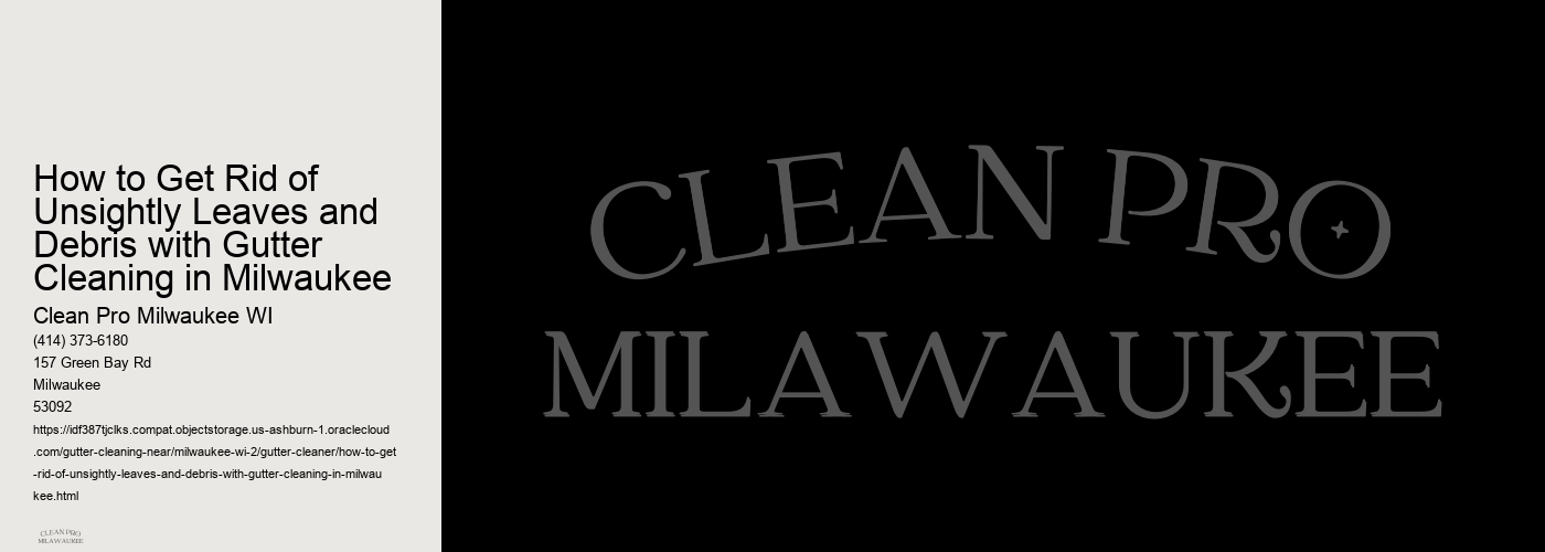 How to Get Rid of Unsightly Leaves and Debris with Gutter Cleaning in Milwaukee 